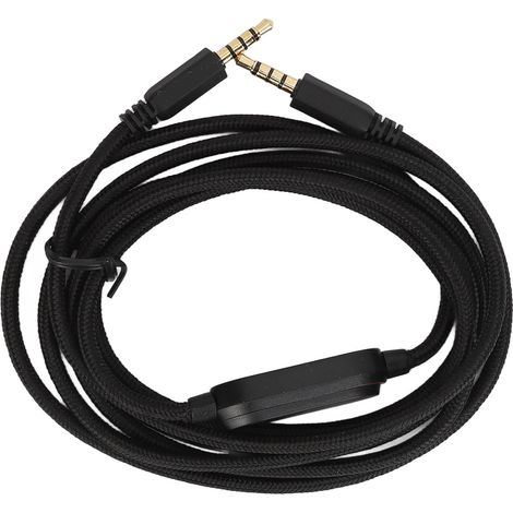 Ersatz-Audiokabel aus geflochtenem Nylon mit Lautstärkeregler und Stummschalter für die Kopfhörer AW720H, AW310H, AW510H, 988AW920H, G633 und G933 (1/5)