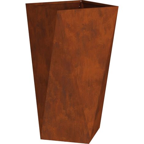 Maison Exclusive - Jardinera Oxidado 40 x 40 x 75 cm Acero autopa