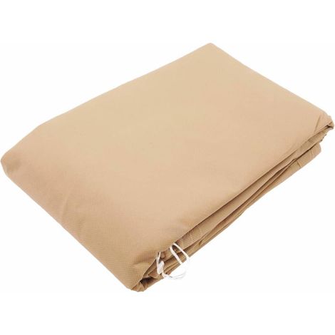 Couverture d'hiver avec fermeture 70 g/m² Beige 3x2,5x2,5 m Nature (1/7)