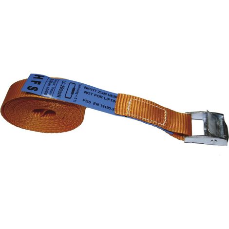 Sangle d'arrimage, 1 Pièces avec boucle de serrage Force de traction jusqu'à 250 kg, longueur 5 m, 1 pièce, 400081