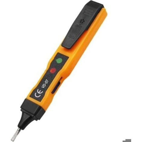 BelleRise - Détecteur Tension CA Sans Contact 70-250V - Alarm Sonore Fil Neutre/Vif - Test Point Arrêt Électrique (1/5)