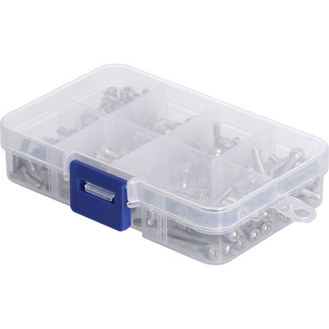 Kit d'assortiment de boulons et écrous à tête hexagonale M3 en acier inoxydable 304 (1/5)