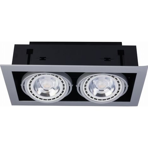 Spot encastré Nowodvorski Downlight Silver II 2xES111 (1/2)