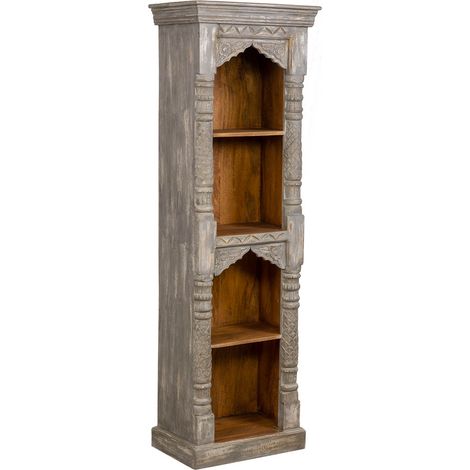 Estanteria de madera acabado artesanal 57x37x180h cm (1/5)