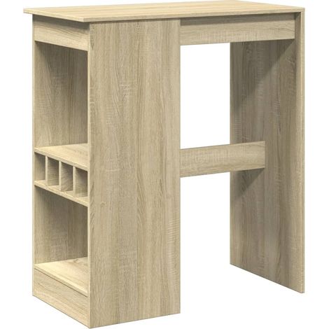 Maison Exclusive - Mesa alta con estantes madera roble Sonoma 90x