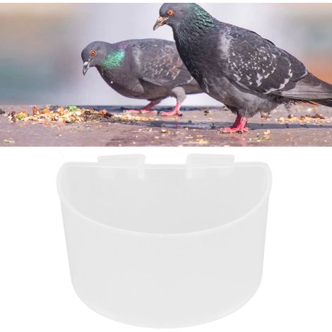 Set mit 20 weißen Vogelfutterhäuschen und -tränken aus Kunststoff (9 x 6 cm / 3,54 x 2,36 Zoll). (1/5)