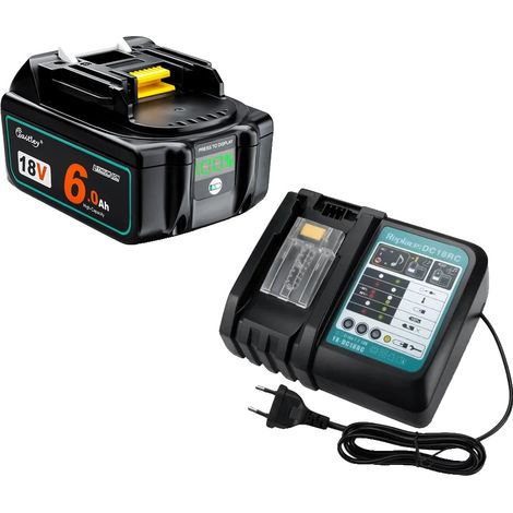 Batterie Li-ion rechargeable, capacité 6 000 mAh, indicateur LED, ensemble combiné A (1/2)