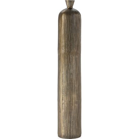 Vase en aluminium doré antique DUVA – H 103cm (1/4)
