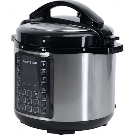 Autocuiseur électrique 1000W 6L, grande capacité, automatique, intelligent, multifonctionnel, idéal pour la cuisson à haute pression, les ragoûts et un usage domestique ou commercial.