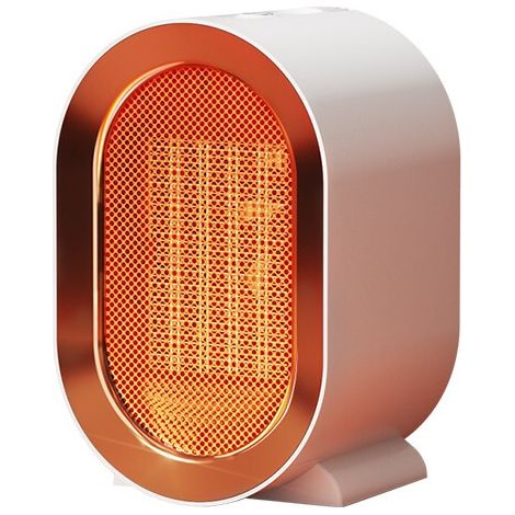 Chauffage d'appoint, 2 Modes Radiateur Electrique, Silencieux Chauffage Soufflant pour Salle de Bain, Salon, Chambre, Mini Portable Chauffage d'appoint Céramique Instant Comfort - Blanc (1/2)