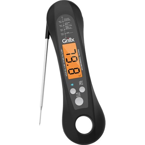 Thermomètre à viande GrillX - Thermomètre barbecue numérique - Thermomètre de cuisine sans fil - Thermomètre à cœur - Thermomètre alimentaire - Kamado (1/4)