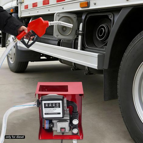 Dieselpumpe 550W 60L/Min Selbstsaugende Dieselpumpe mit Zähler Filter und Selbstverschließender Ölpistole Kraftstoffpumpe für Diesel Übertragung (1/5)