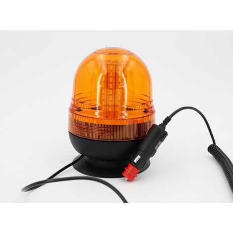 Gyrophare magnétique 80 LED SMD ultra-lumineuses profil haut (1/3)