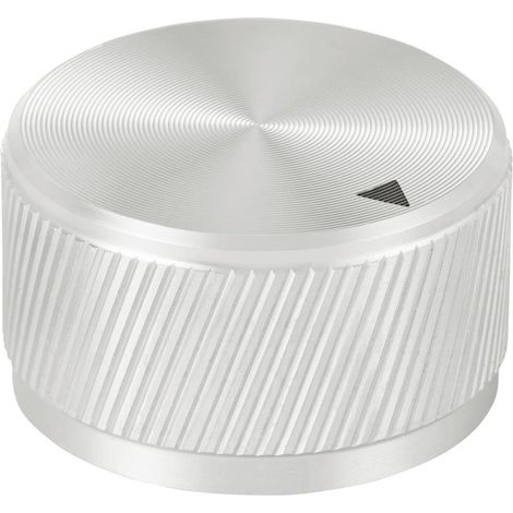TRU COMPONENTS TC-11613820 Manopola rotativa Con puntatore Argento (Ø x A) 30 mm x 17 mm Alluminio 1 pz. (1/4)