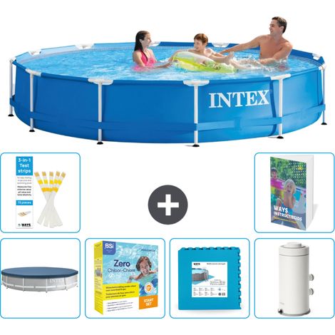 Frame Pool Rund - 366x76 cm - 7-teilig S102