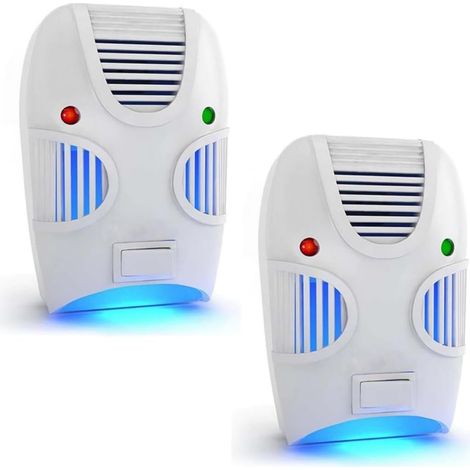 Parence.- Pack de 6 Repelentes Ultrasónicos para Roedores y Mosquitos – Seguros, Luz Nocturna Incorporada – Alimentación por Red – 10x6x7cm – 6 Piezas, Blanco (1/5)