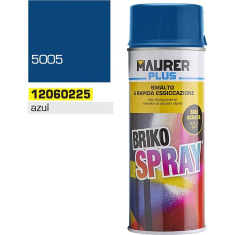 MAURER spray pintura azul señal 400 ml. , Spray azul. - Capacidad: 400 ml.- RAL: 5005.- Esmalte acrílico de usos profesionales.- Excelentes propiedades de a (1/5)