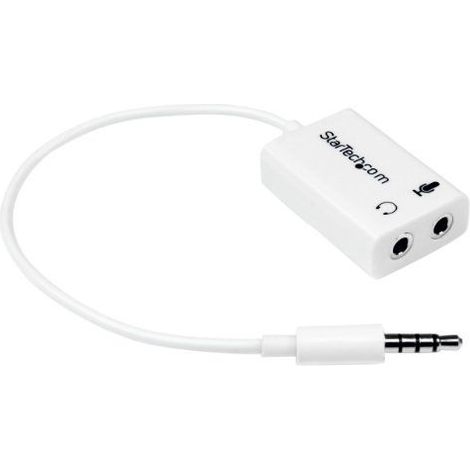 StarTech ST MUYHSMFFADW - Headset Kabel, Klinke auf 1x Audio 1x Mikrofon, 0,15 m (1/5)