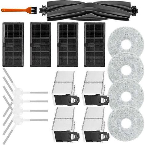18 pièces détachées pour aspirateur Dreame L10S Ultra Gen 2 : brosse principale, filtre HEPA, lingette et sac à poussière. (1/5)