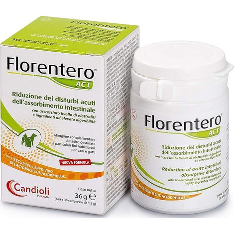 Florentero 30 Cpr, Integratore per Cani e Gatti, Candioli Farmaceutici