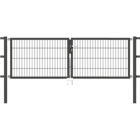 ALBERTS Doppeltor Flexo, fvz.anthr.Kst.b.RAL 7016, lichte BxH2500x800, PF60x60/1300mm (1/3)