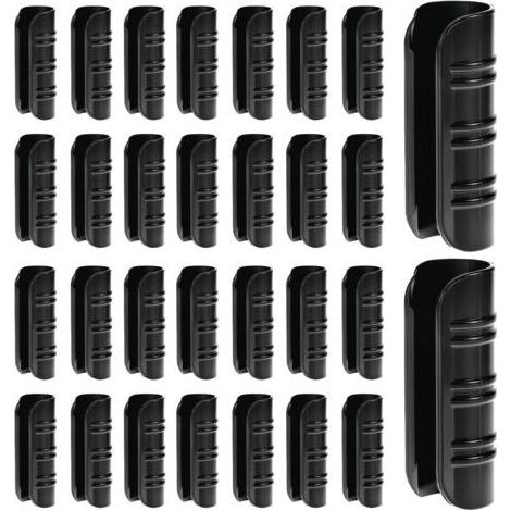 30 Stück Gewächshaus-Schlauchschellen, 25 mm schwarze Folienschellen, Kunststoff-Befestigungsclips, für PVC-Schläuche im Gartengewächshaus (1/5)