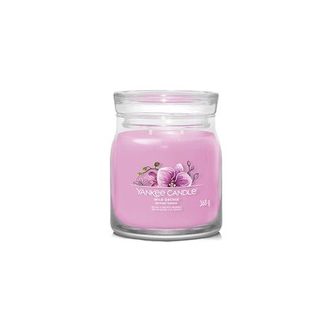 Yankee Candle Wild Orchid Bougie Parfumée Rose 12 cm