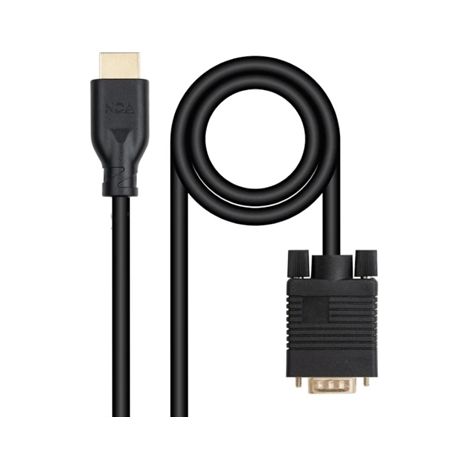CABLE CONVERSOR VGA/M A HDMI/M, NEGRO, 1,8M