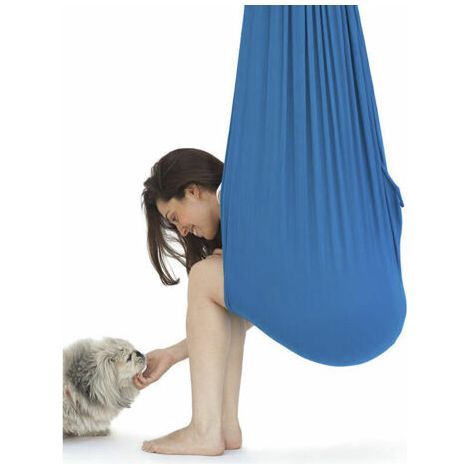 Balanoire,Balanoire sensorielle thérapeutique pour enfants et adultes, 100x280CM, avec support mural (1/5)