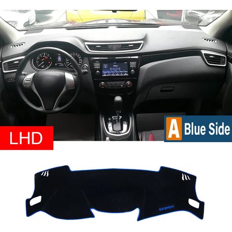 (Côté bleu, conduite à gauche) Convient aux Nissan Qashqai J11 2014-2018, 2019 et 2020. Housse de tableau de bord, tapis de protection solaire, coussinet antidérapant et accessoires. (1/5)