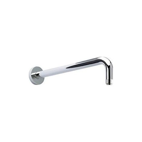 Chrome Round Fixed Shower Arm Head Concealed Wall Outlet 345mm 13.5
