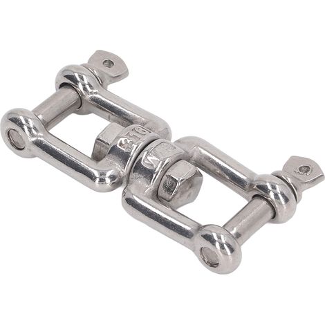 Manille à double mâchoire en acier inoxydable 304, résistante à la rouille, connecteur d'ancrage universel pour le levage de matériel, 6 mm / 0,2 po (1/5)