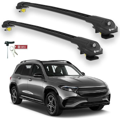 TURTLE kompatibel mit Mercedes-Benz Eqb (X243) 2021-2025 Dachträger Air1 Schwarz (1/5)