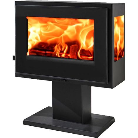 stufa a legna panadero "atlantic 3v" grigio 5,9 kw (1/2)