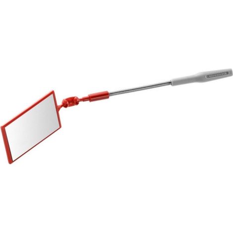 1 Miroir Flexible, Tête Articulée, Acier, 70x45mm, Inspection Mécanique