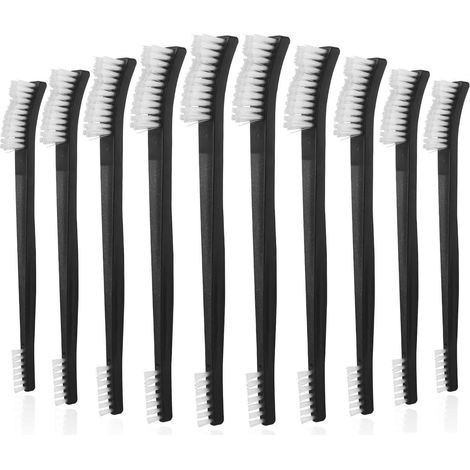 Cleaning Brush, Pack of 10 Nylon Brushes, Small Cleaning Brushes, Gasket Brushes, Flat Cleaning Brushes, Mini Plastic Multi-Use Brushes, for Kitchen Sink, Bathroom (1/5)