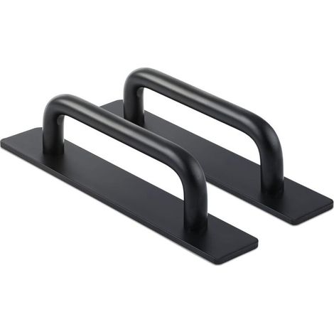 Poignée de Porte Auto-Adhésive, 2pcs Poignées Auto-Adhésives de Porte Noire Mat pour Poignées Placard Tiroir d'Armoire Cuisine (Noir Mat) (1/5)
