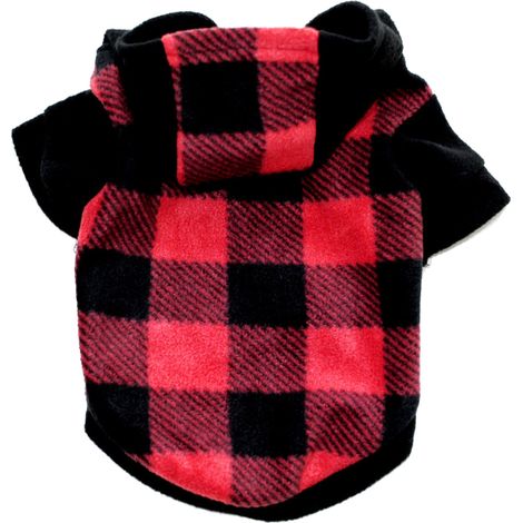Pull Chien À Capuche - Motif Écossais Classique - Vêtement Hiver Pour Chats Et Chiens De Taille Petite Et Moyenne - 1 Pièce (1/2)