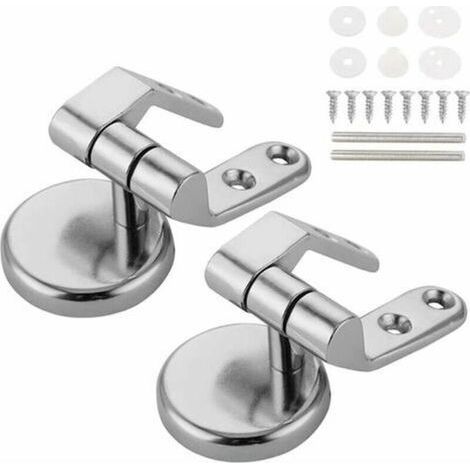 Toilet Seat Hinge Replacement Fixings Zinc Alloy Toilet Seat Hinge for Wood Resin MDF Toilet Seat (1/3)
