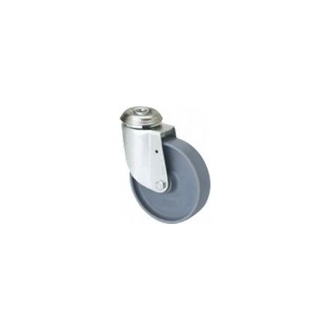 rueda giratora agujero m10 20bh60-bp plastico blanco eje liso (1/4)