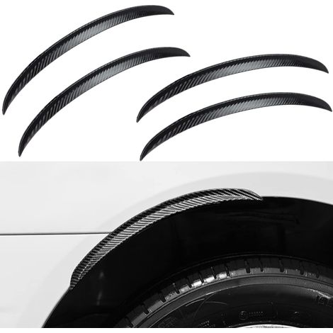 4 parafanghi, parafanghi e alettoni universali per auto (33 cm)