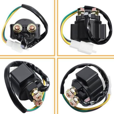 Relais Démarreur Quad Solénoïde pour Moteurs GY6 50cc à 250cc, ATV, Scooters (1/5)