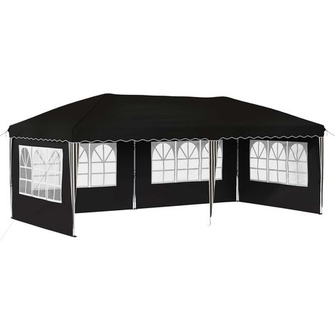 Pop-up Party Tent 575 x 289 x 245 cm Black vidaXL (1/5)