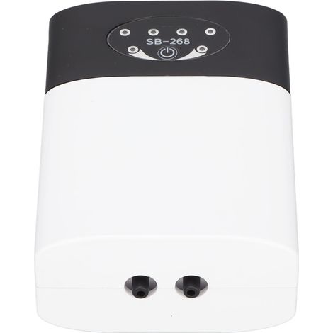 Pompe à oxygène silencieuse pour aquarium, double charge AC/DC, faible consommation, mini aérateur stable pour aquarium (1/5)