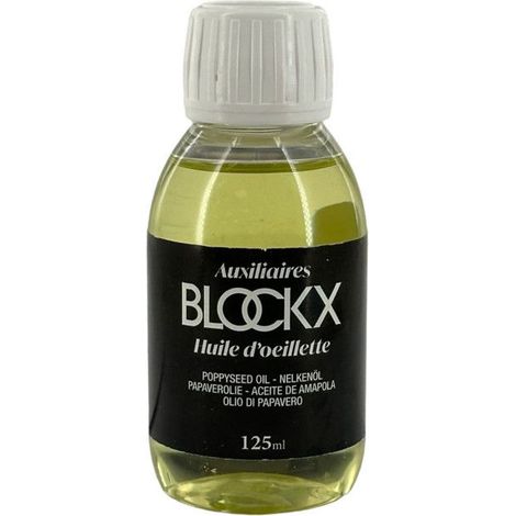 Huile d'œillette - Extra-fine - Peinture à l'huile - Médium - Blockx - Flacon 125ml