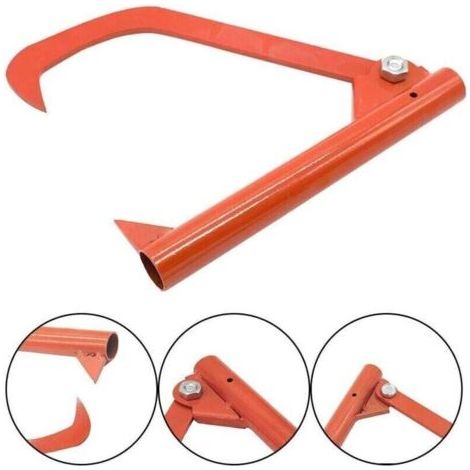 Outil de journalisation du Bois Outils de journalisation, Outil d'exploitation forestière en bois, levier d'abattage en acier durable pour terrasse, maison et bûcheron pour outil (1/3)