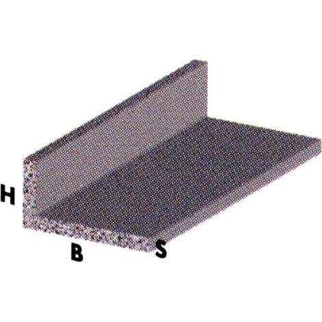 PROFILO ALLUMINIO "ANGOLARE L" ARGENTO 30X15MM 1MT (979)