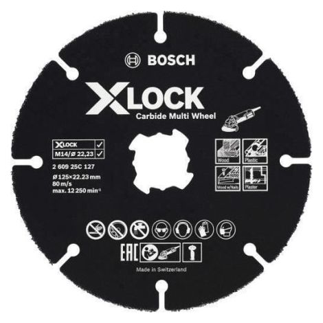 Disque a tronçonner X LOCK 260925C127 (1/2)