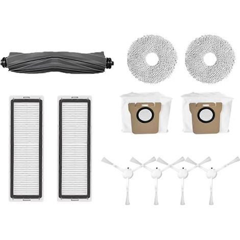 Pour accessoires Bot : Brosse latérale principale, filtre HEPA, chiffon de nettoyage --- (1/5)