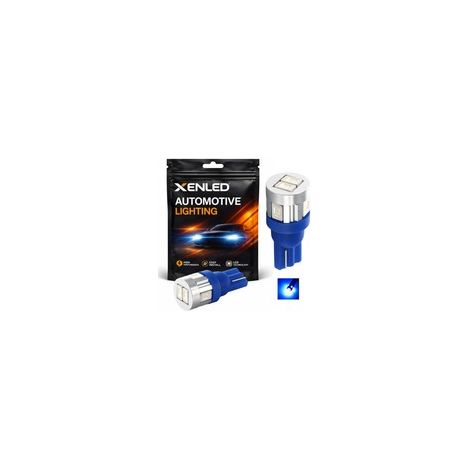 Ampoule 6 LED SG - W5W - Bleu 12V Lampe de signalisation T10 (1/5)